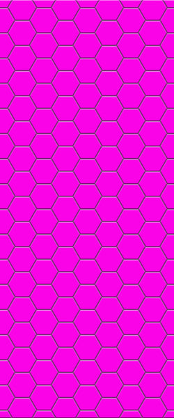 Pink Hexagon Tile Acrylic Wall Panel 2440mm x 1220mm (3mm Thick) - CladdTech