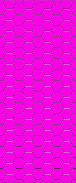 Pink Hexagon Tile Acrylic Wall Panel 2440mm x 1220mm (3mm Thick) - CladdTech