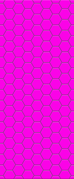 Pink Hexagon Tile Acrylic Wall Panel 2440mm x 1220mm (3mm Thick) - CladdTech