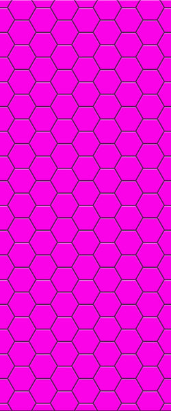 Pink Hexagon Tile Acrylic Wall Panel 2440mm x 1220mm (3mm Thick) - CladdTech