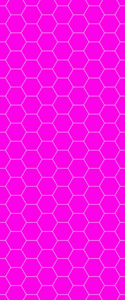 Pink Hexagon Tile Acrylic Wall Panel 2440mm x 1220mm (3mm Thick) - CladdTech
