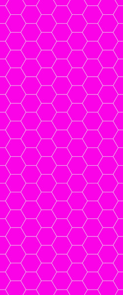 Pink Hexagon Tile Acrylic Wall Panel 2440mm x 1220mm (3mm Thick) - CladdTech