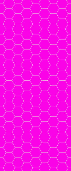 Pink Hexagon Tile Acrylic Wall Panel 2440mm x 1220mm (3mm Thick) - CladdTech