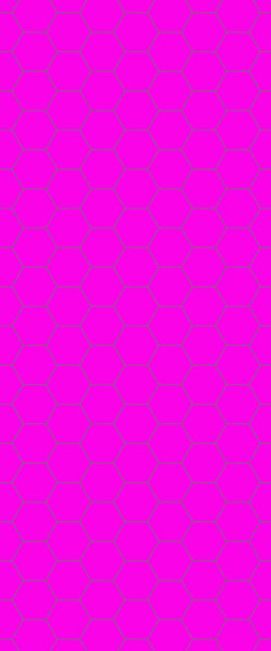 Pink Hexagon Tile Acrylic Wall Panel 2440mm x 1220mm (3mm Thick) - CladdTech