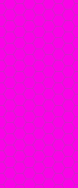 Pink Hexagon Tile Acrylic Wall Panel 2440mm x 1220mm (3mm Thick) - CladdTech