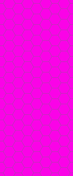 Pink Hexagon Tile Acrylic Wall Panel 2440mm x 1220mm (3mm Thick) - CladdTech