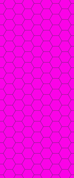 Pink Hexagon Tile Acrylic Wall Panel 2440mm x 1220mm (3mm Thick) - CladdTech