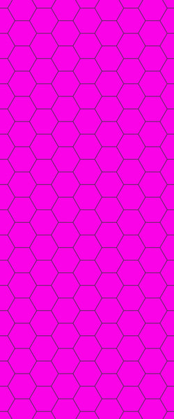 Pink Hexagon Tile Acrylic Wall Panel 2440mm x 1220mm (3mm Thick) - CladdTech