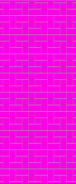 Pink Windmill Tile Acrylic Shower Panel 2440mm x 1220mm ( 3mm Thick) - CladdTech