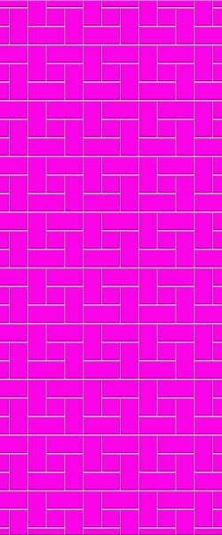 Pink Windmill Tile Acrylic Shower Panel 2440mm x 1220mm ( 3mm Thick) - CladdTech