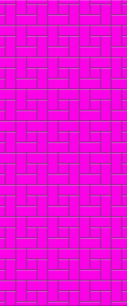 Pink Windmill Tile Acrylic Shower Panel 2440mm x 1220mm ( 3mm Thick) - CladdTech