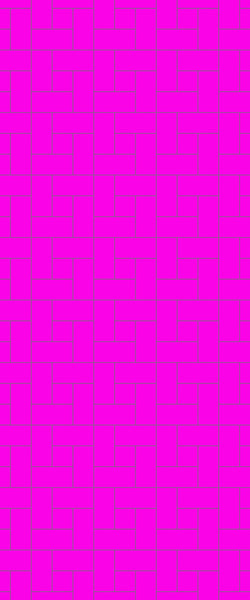 Pink Windmill Tile Acrylic Shower Panel 2440mm x 1220mm ( 3mm Thick) - CladdTech