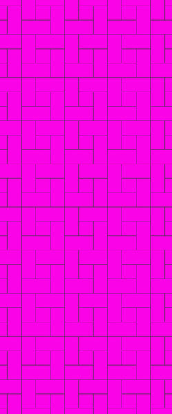 Pink Windmill Tile Acrylic Shower Panel 2440mm x 1220mm ( 3mm Thick) - CladdTech