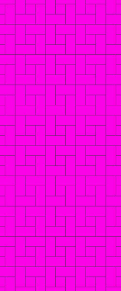 Pink Windmill Tile Acrylic Shower Panel 2440mm x 1220mm ( 3mm Thick) - CladdTech