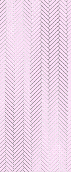 Pink Single Herringbone Tile Acrylic Shower Panel 2440mm x 1220mm ( 3mm Thick) - CladdTech