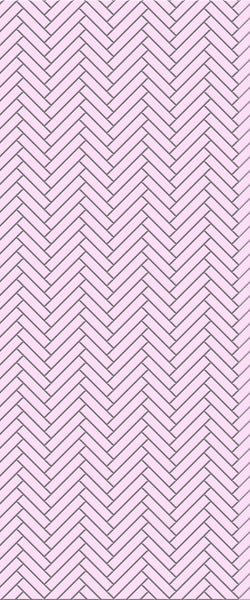 Pink Single Herringbone Tile Acrylic Shower Panel 2440mm x 1220mm ( 3mm Thick) - CladdTech