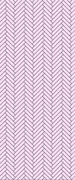 Pink Single Herringbone Tile Acrylic Shower Panel 2440mm x 1220mm ( 3mm Thick) - CladdTech
