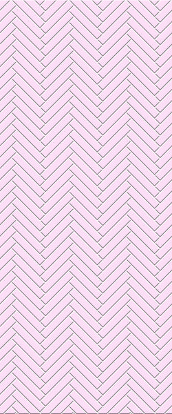 Pink Double Herringbone Tile Acrylic Shower Panel 2440mm x 1220mm ( 3mm Thick) - CladdTech