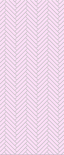 Pink Double Herringbone Tile Acrylic Shower Panel 2440mm x 1220mm ( 3mm Thick) - CladdTech