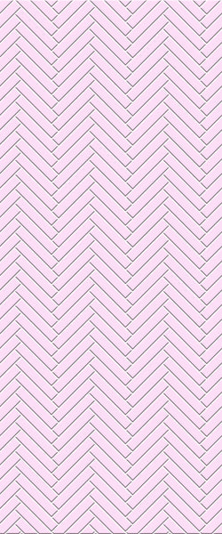 Pink Double Herringbone Tile Acrylic Shower Panel 2440mm x 1220mm ( 3mm Thick) - CladdTech