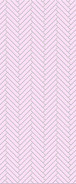 Pink Double Herringbone Tile Acrylic Shower Panel 2440mm x 1220mm ( 3mm Thick) - CladdTech