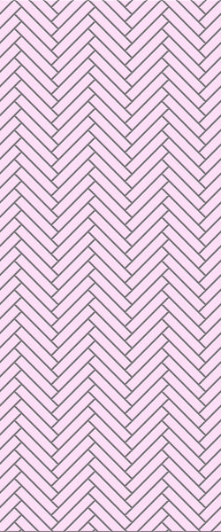 Pink Double Herringbone Tile Acrylic Shower Panel 2440mm x 1220mm ( 3mm Thick) - CladdTech
