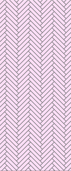Pink Double Herringbone Tile Acrylic Shower Panel 2440mm x 1220mm ( 3mm Thick) - CladdTech