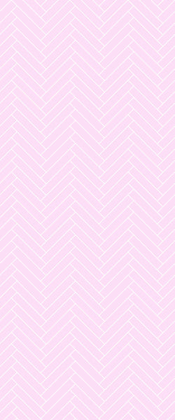 Pink Double Herringbone Tile Acrylic Shower Panel 2440mm x 1220mm ( 3mm Thick) - CladdTech