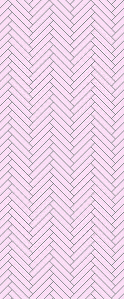 Pink Double Herringbone Tile Acrylic Shower Panel 2440mm x 1220mm ( 3mm Thick) - CladdTech