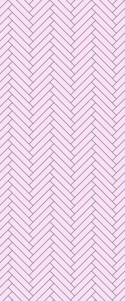 Pink Double Herringbone Tile Acrylic Shower Panel 2440mm x 1220mm ( 3mm Thick) - CladdTech