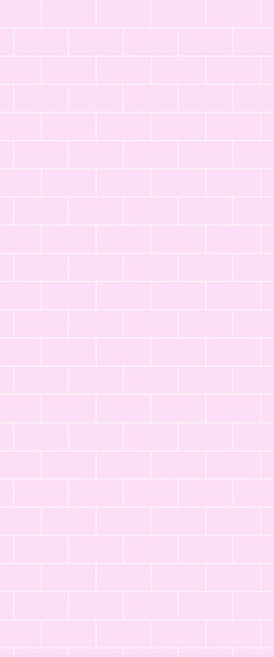 Pink Subway Tile Acrylic Shower Panel 2440mm x 1220mm ( 3mm Thick) - CladdTech