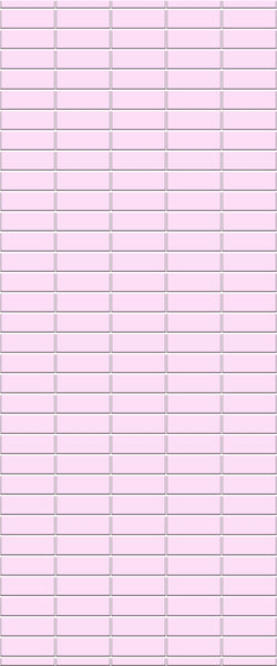 Pink Horizontal Block Tile Acrylic Shower Panel 2440mm x 1220mm ( 3mm Thick) - CladdTech