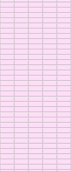 Pink Horizontal Block Tile Acrylic Shower Panel 2440mm x 1220mm ( 3mm Thick) - CladdTech