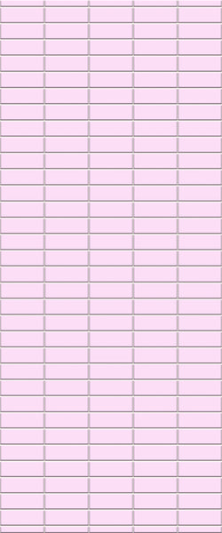 Pink Horizontal Block Tile Acrylic Shower Panel 2440mm x 1220mm ( 3mm Thick) - CladdTech