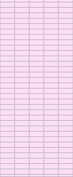 Pink Horizontal Block Tile Acrylic Shower Panel 2440mm x 1220mm ( 3mm Thick) - CladdTech