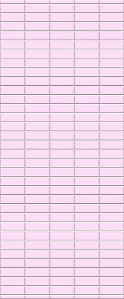 Pink Horizontal Block Tile Acrylic Shower Panel 2440mm x 1220mm ( 3mm Thick) - CladdTech