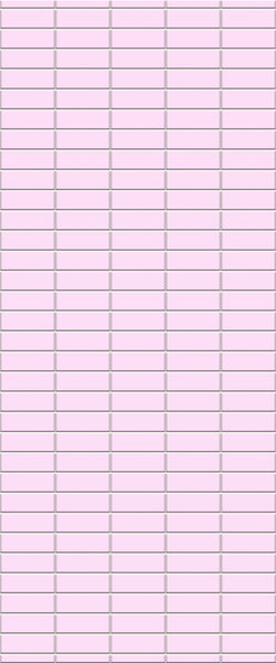 Pink Horizontal Block Tile Acrylic Shower Panel 2440mm x 1220mm ( 3mm Thick) - CladdTech