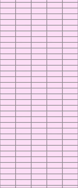 Pink Horizontal Block Tile Acrylic Shower Panel 2440mm x 1220mm ( 3mm Thick) - CladdTech