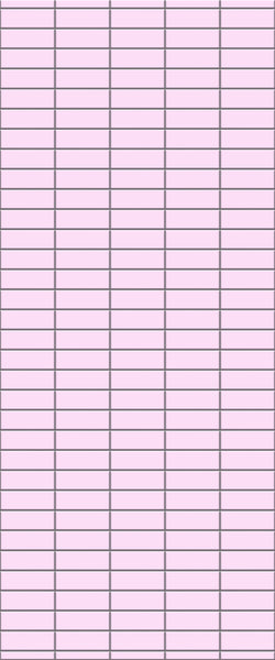 Pink Horizontal Block Tile Acrylic Shower Panel 2440mm x 1220mm ( 3mm Thick) - CladdTech