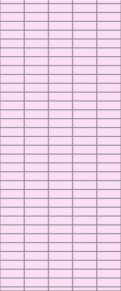 Pink Horizontal Block Tile Acrylic Shower Panel 2440mm x 1220mm ( 3mm Thick) - CladdTech