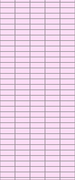 Pink Horizontal Block Tile Acrylic Shower Panel 2440mm x 1220mm ( 3mm Thick) - CladdTech