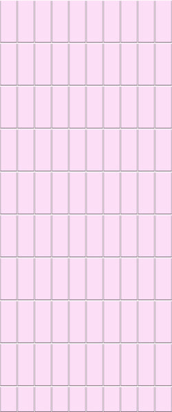 Pink Vertical Block Tile Acrylic Shower Panel 2440mm x 1220mm ( 3mm Thick) - CladdTech