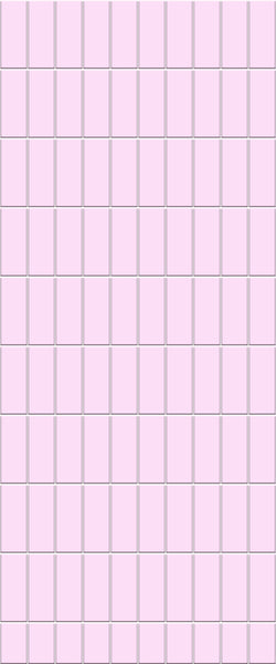 Pink Vertical Block Tile Acrylic Shower Panel 2440mm x 1220mm ( 3mm Thick) - CladdTech