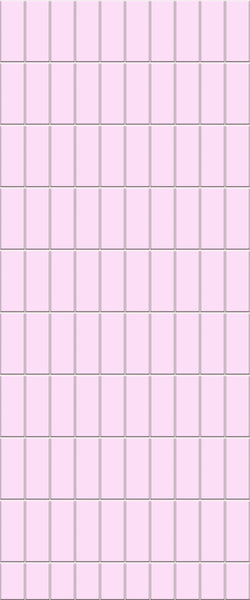 Pink Vertical Block Tile Acrylic Shower Panel 2440mm x 1220mm ( 3mm Thick) - CladdTech