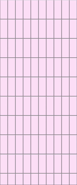 Pink Vertical Block Tile Acrylic Shower Panel 2440mm x 1220mm ( 3mm Thick) - CladdTech