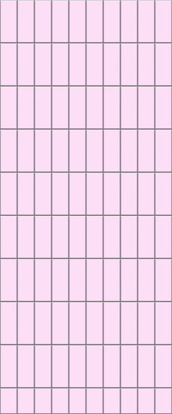 Pink Vertical Block Tile Acrylic Shower Panel 2440mm x 1220mm ( 3mm Thick) - CladdTech