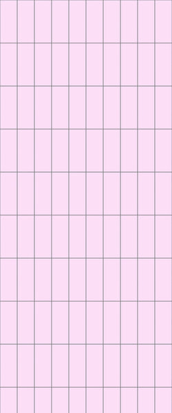 Pink Vertical Block Tile Acrylic Shower Panel 2440mm x 1220mm ( 3mm Thick) - CladdTech