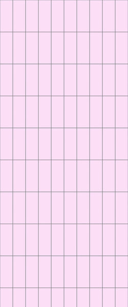 Pink Vertical Block Tile Acrylic Shower Panel 2440mm x 1220mm ( 3mm Thick) - CladdTech