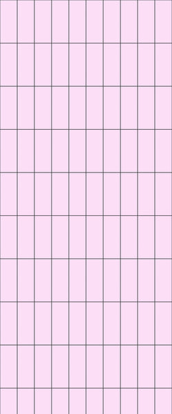 Pink Vertical Block Tile Acrylic Shower Panel 2440mm x 1220mm ( 3mm Thick) - CladdTech