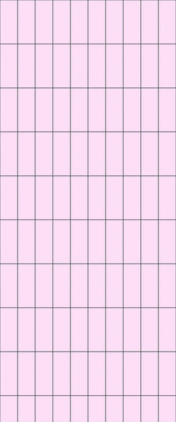 Pink Vertical Block Tile Acrylic Shower Panel 2440mm x 1220mm ( 3mm Thick) - CladdTech